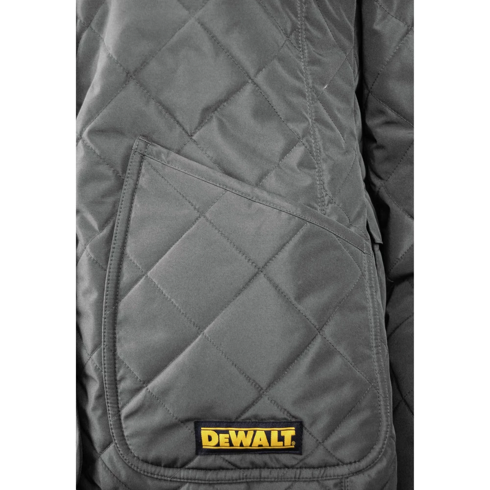 Dewalt DCHJ084CD1-3X 20V MAX Li-Ion Charcoal Women's Flannel Lined Diamond Quilted Heated Jacket Kit - 3XL 3 Dewalt DCHJ084CD1-3X 20V MAX Li-Ion Charcoal Women's Flannel Lined Diamond Quilted Heated Jacket Kit - 3XL - Image 3