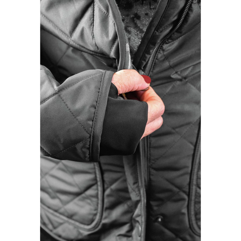 Dewalt DCHJ084CD1-3X 20V MAX Li-Ion Charcoal Women's Flannel Lined Diamond Quilted Heated Jacket Kit - 3XL 5 Dewalt DCHJ084CD1-3X 20V MAX Li-Ion Charcoal Women's Flannel Lined Diamond Quilted Heated Jacket Kit - 3XL - Image 5