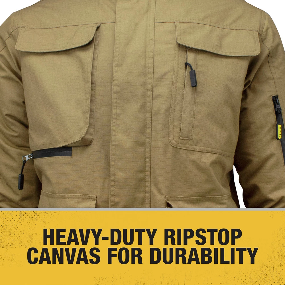 Dewalt DCHJ091B-XL 20V Lithium-Ion Cordless Men's Heavy Duty Ripstop Heated Jacket (Jacket Only) - X-Large, Dune 3 Dewalt DCHJ091B-XL 20V Lithium-Ion Cordless Men's Heavy Duty Ripstop Heated Jacket (Jacket Only) - X-Large, Dune - Image 3