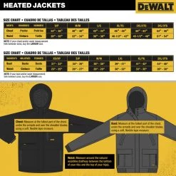 Dewalt DCHJ091B-XL 20V Lithium-Ion Cordless Men's Heavy Duty Ripstop Heated Jacket (Jacket Only) - X-Large, Dune 15 Dewalt DCHJ091B-XL 20V Lithium-Ion Cordless Men's Heavy Duty Ripstop Heated Jacket (Jacket Only) - X-Large, Dune -Clothing and Gear Sales Shop dewndchj091b l g