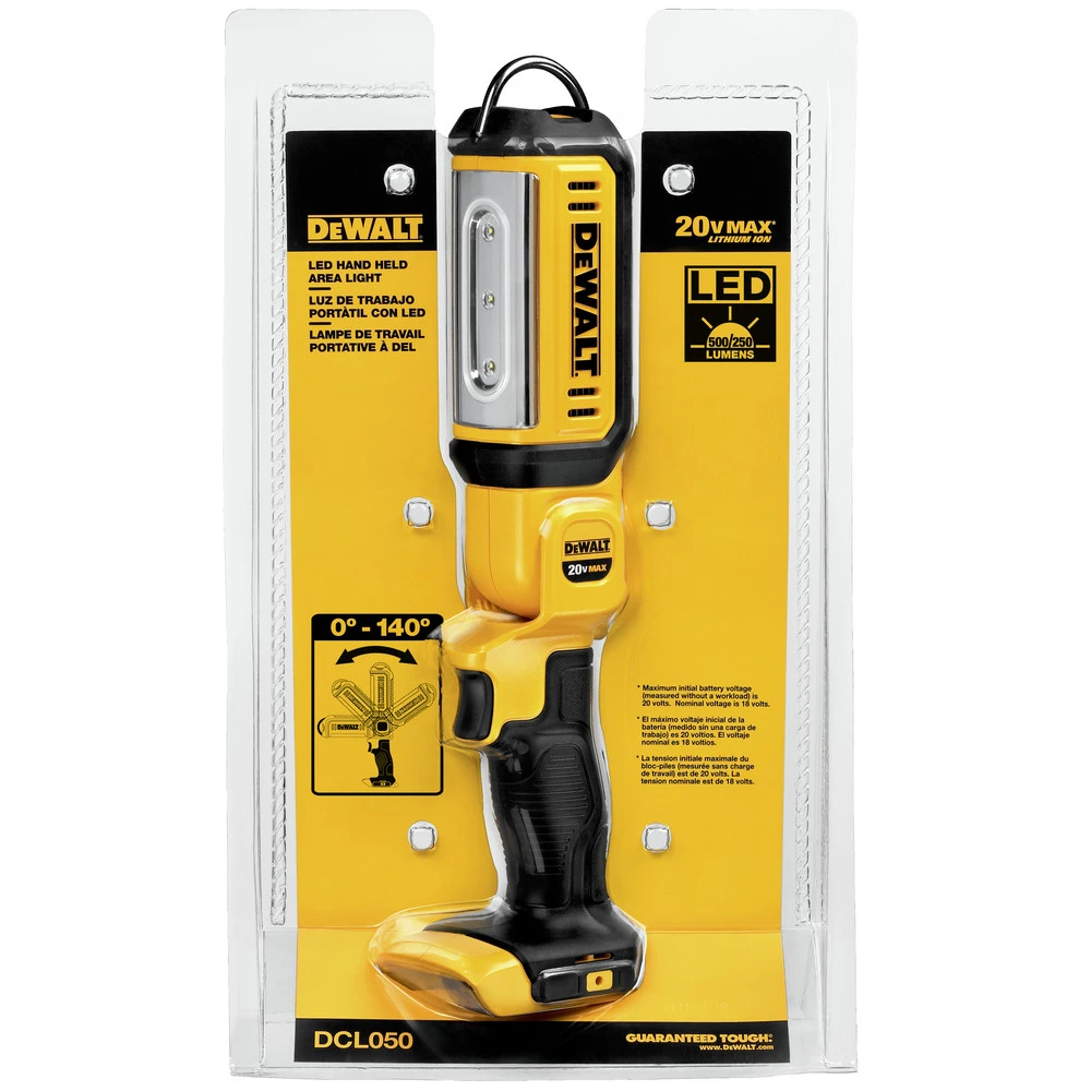 Dewalt DCL050 20V MAX Lithium-Ion Cordless LED Handheld Area Light (Tool Only) 4 Dewalt DCL050 20V MAX Lithium-Ion Cordless LED Handheld Area Light (Tool Only) - Image 4