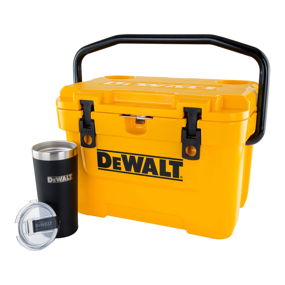 Dewalt DXC1002B 10 Quart Roto-Molded Lunchbox Cooler/ 20 Oz. Black Tumbler Combo 2 Dewalt DXC1002B 10 Quart Roto-Molded Lunchbox Cooler/ 20 Oz. Black Tumbler Combo - Image 2