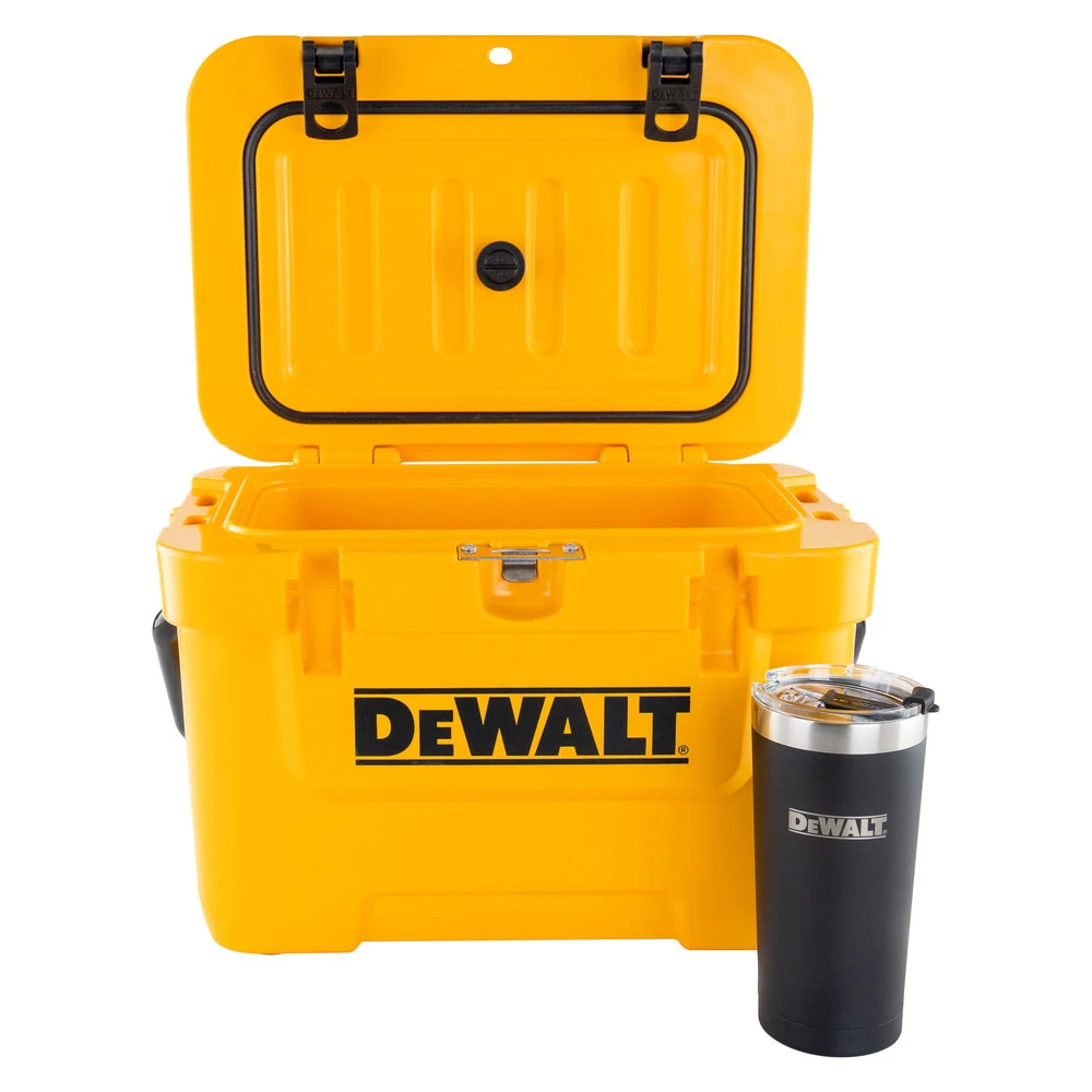 Dewalt DXC1002B 10 Quart Roto-Molded Lunchbox Cooler/ 20 Oz. Black Tumbler Combo 3 Dewalt DXC1002B 10 Quart Roto-Molded Lunchbox Cooler/ 20 Oz. Black Tumbler Combo - Image 3