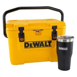 Dewalt DXC1003B 10 Quart Roto-Molded Lunchbox Cooler And 30 Oz. Black Tumbler Combo
