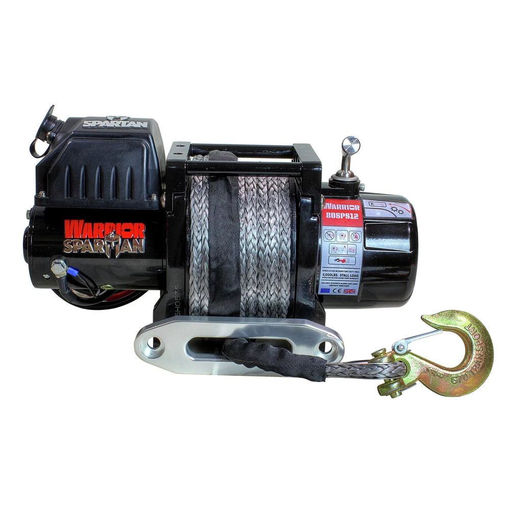 Warrior Winches 6000-SR Spartan Series 6000 Lbs. Capacity Planetary Gear Winch With Synthetic Rope 1 Warrior Winches 6000-SR Spartan Series 6000 Lbs. Capacity Planetary Gear Winch With Synthetic Rope