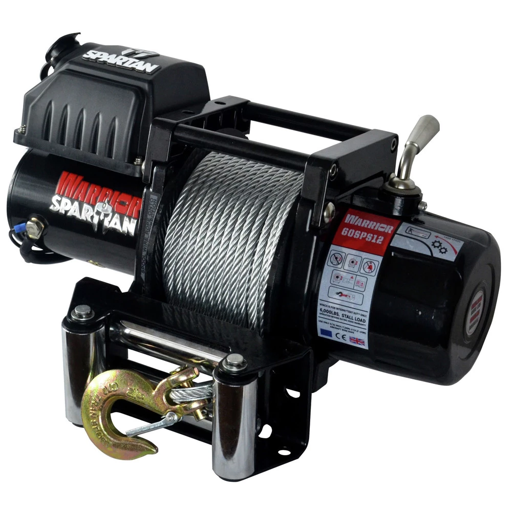 Warrior Winches 6000 Spartan Series 6000 Lbs. Capacity Planetary Gear Winch With Steel Cable 1 Warrior Winches 6000 Spartan Series 6000 Lbs. Capacity Planetary Gear Winch With Steel Cable