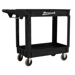 Homak PP06039021 30 In. X 16 In. Industrial Polypropylene Service Cart