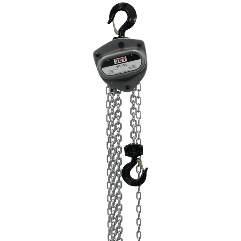 JET L100-150WO-10 1.5 Ton Capacity 10 Ft. Hoist With Overload Protection 1 JET L100-150WO-10 1.5 Ton Capacity 10 Ft. Hoist With Overload Protection