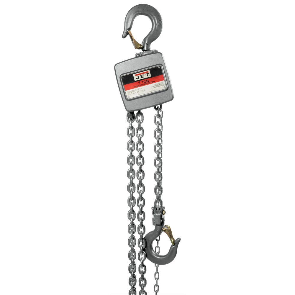 JET 133120 AL100 Series 1 Ton Capacity Aluminum Hand Chain Hoist With 20 Ft. Of Lift 1 JET 133120 AL100 Series 1 Ton Capacity Aluminum Hand Chain Hoist With 20 Ft. Of Lift