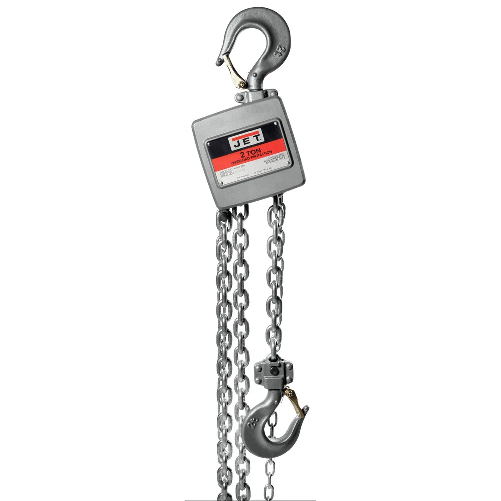 JET 133210 AL100 Series 2 Ton Capacity Alum Hand Chain Hoist With 10 Ft. Of Lift 1 JET 133210 AL100 Series 2 Ton Capacity Alum Hand Chain Hoist With 10 Ft. Of Lift