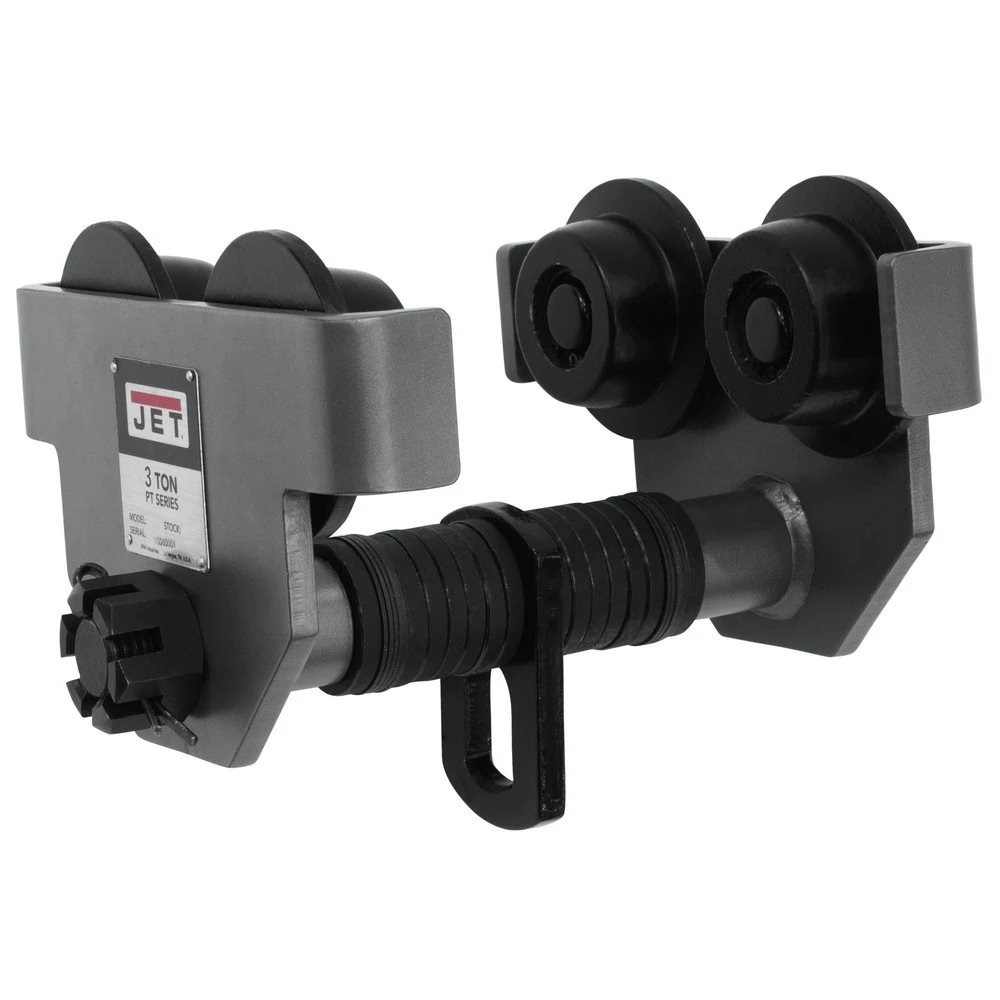 JET 3-PT 3 Ton Capacity Industrial-Duty Plain Trolley 1 JET 3-PT 3 Ton Capacity Industrial-Duty Plain Trolley
