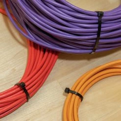 Klein Tools 450-200 100-Piece 7.75 In. 50 Lbs. Tensile Strength Heavy Duty Nylon Cable Zip Tie Set - Black -Clothing and Gear Sales Shop klnn450 200 f