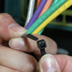 Klein Tools 450-210 100-Piece 11.5 In. 50 Lbs. Tensile Strength Heavy Duty Nylon Cable Zip Tie Set - Black -Clothing and Gear Sales Shop klnn450 210 e