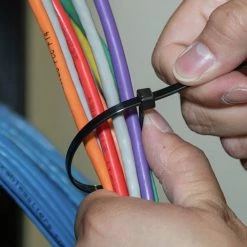 Klein Tools 450-210 100-Piece 11.5 In. 50 Lbs. Tensile Strength Heavy Duty Nylon Cable Zip Tie Set - Black -Clothing and Gear Sales Shop klnn450 210 f