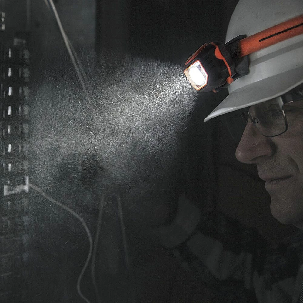 Klein Tools 56220 LED Headlamp With Silicone Hard Hat Strap 5 Klein Tools 56220 LED Headlamp With Silicone Hard Hat Strap - Image 5