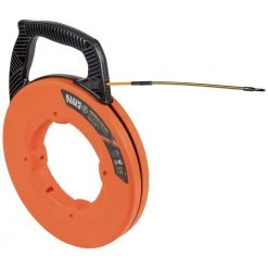 Klein Tools 56351 3/16 In. X 100 Ft. Fiberglass Fish Tape With Spiral Steel Leader