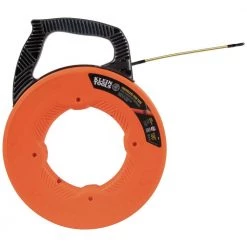 Klein Tools 56351 3/16 In. X 100 Ft. Fiberglass Fish Tape With Spiral Steel Leader -Clothing and Gear Sales Shop klnn56351 a