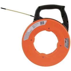 Klein Tools 56351 3/16 In. X 100 Ft. Fiberglass Fish Tape With Spiral Steel Leader -Clothing and Gear Sales Shop klnn56351 b
