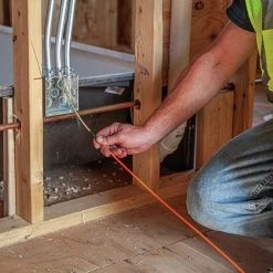 Klein Tools 56351 3/16 In. X 100 Ft. Fiberglass Fish Tape With Spiral Steel Leader -Clothing and Gear Sales Shop klnn56351 e