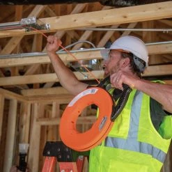 Klein Tools 56351 3/16 In. X 100 Ft. Fiberglass Fish Tape With Spiral Steel Leader -Clothing and Gear Sales Shop klnn56351 g