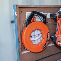 Klein Tools 56351 3/16 In. X 100 Ft. Fiberglass Fish Tape With Spiral Steel Leader -Clothing and Gear Sales Shop klnn56351 h