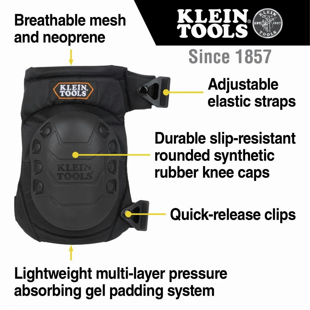 Klein Tools 60344 Hinged Gel Knee Pads 2 Klein Tools 60344 Hinged Gel Knee Pads - Image 2