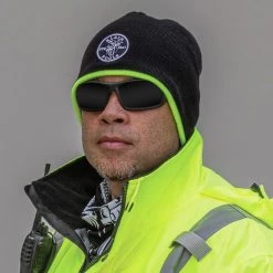 Klein Tools 60391 Knit Beanie - One Size, Black/High Visibility Yellow 13 Klein Tools 60391 Knit Beanie - One Size, Black/High Visibility Yellow -Clothing and Gear Sales Shop klnn60391 f