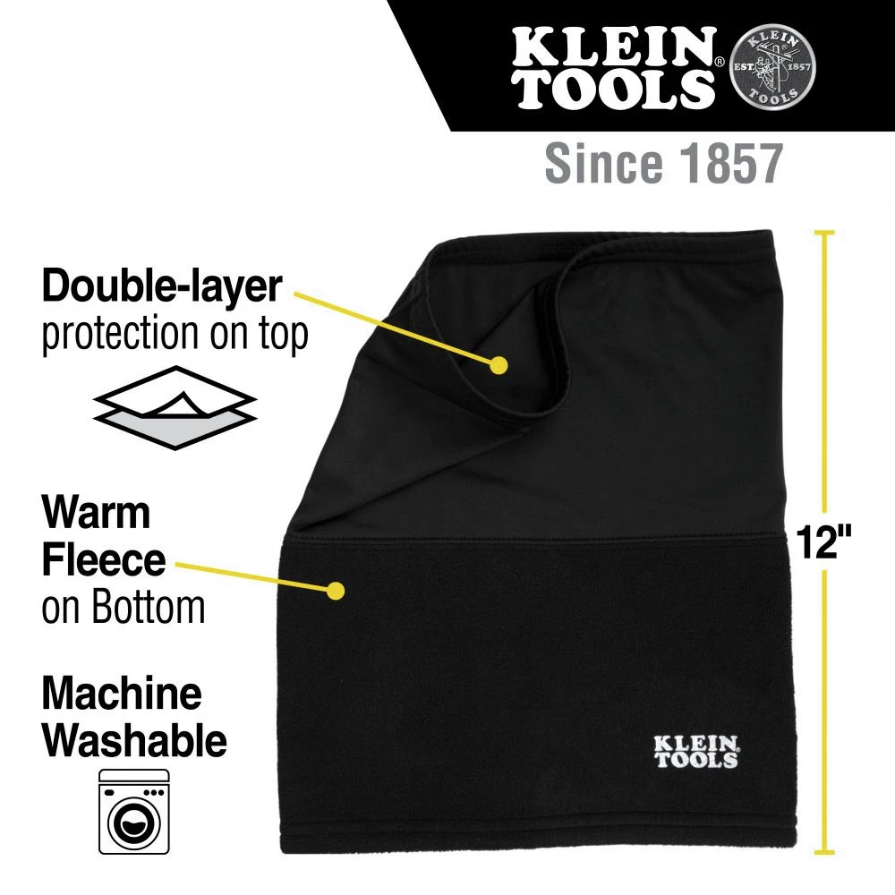 Klein Tools 60466 Neck And Face Warming Half-Band - Black 3 Klein Tools 60466 Neck And Face Warming Half-Band - Black - Image 3