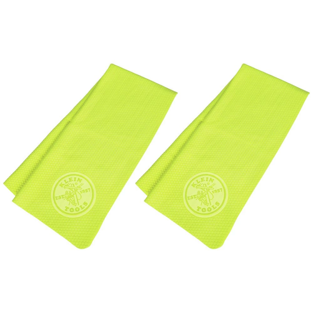 Klein Tools 60486 Cooling PVA Towel - High-Visibility Yellow (2-Pack) 1 Klein Tools 60486 Cooling PVA Towel - High-Visibility Yellow (2-Pack)