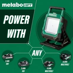 Metabo HPT UB18DCQ4M 18V MultiVolt Lithium-Ion 11.8 In. Cordless Work Light (Tool Only) -Clothing and Gear Sales Shop mhpnub18dcq4m e