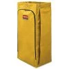 Rubbermaid Commercial 1966881 Vinyl 34-Gallon 17.5 In. X 33 In. Cleaning Cart Bag - Yellow
