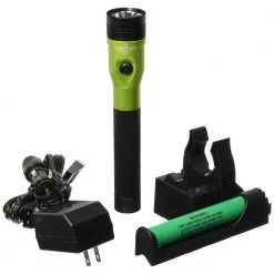 Streamlight 75488 Stinger DS LED HL Rechargeable Flashlight With Piggyback Charger (Lime Green)