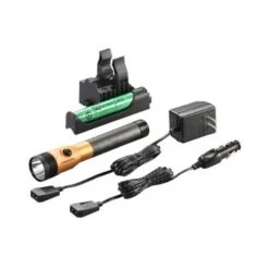 Streamlight 75490 Stinger DS LED HL Rechargeable Flashlight With Piggyback Charger (Orange)